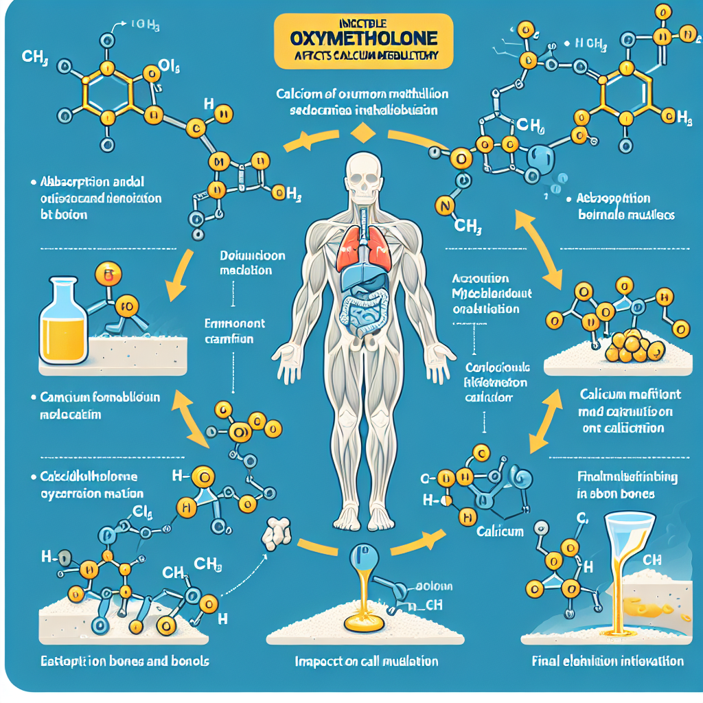 Cómo afecta Oximetolona inyectable al metabolismo del calcio