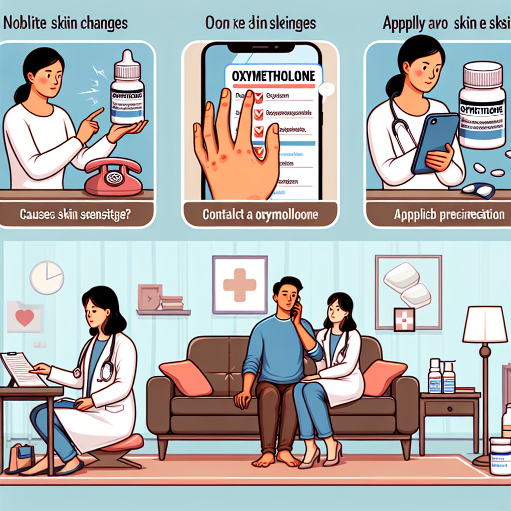Qué hacer si Oximetolona causa sensibilidad en la piel