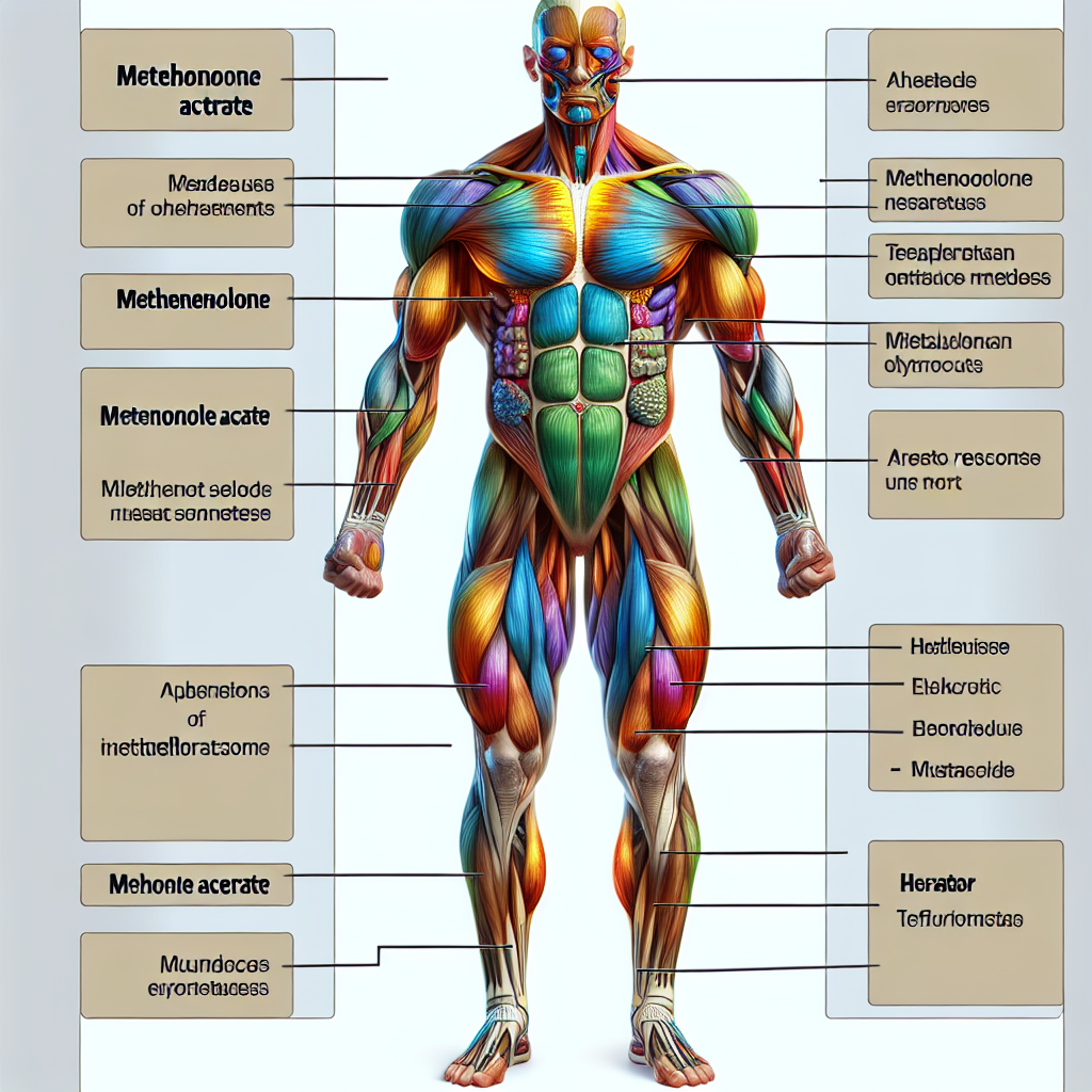 ¿Qué parte del cuerpo responde más a Acetato de metenolona?
