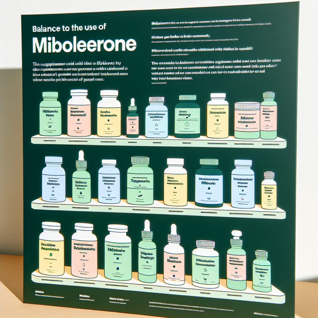 Qué suplementos naturales equilibran el uso de Mibolerone