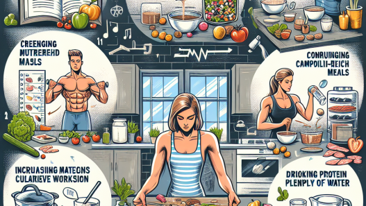 Cómo ajustar la dieta con Preparativos para ganar masa muscular para definición
