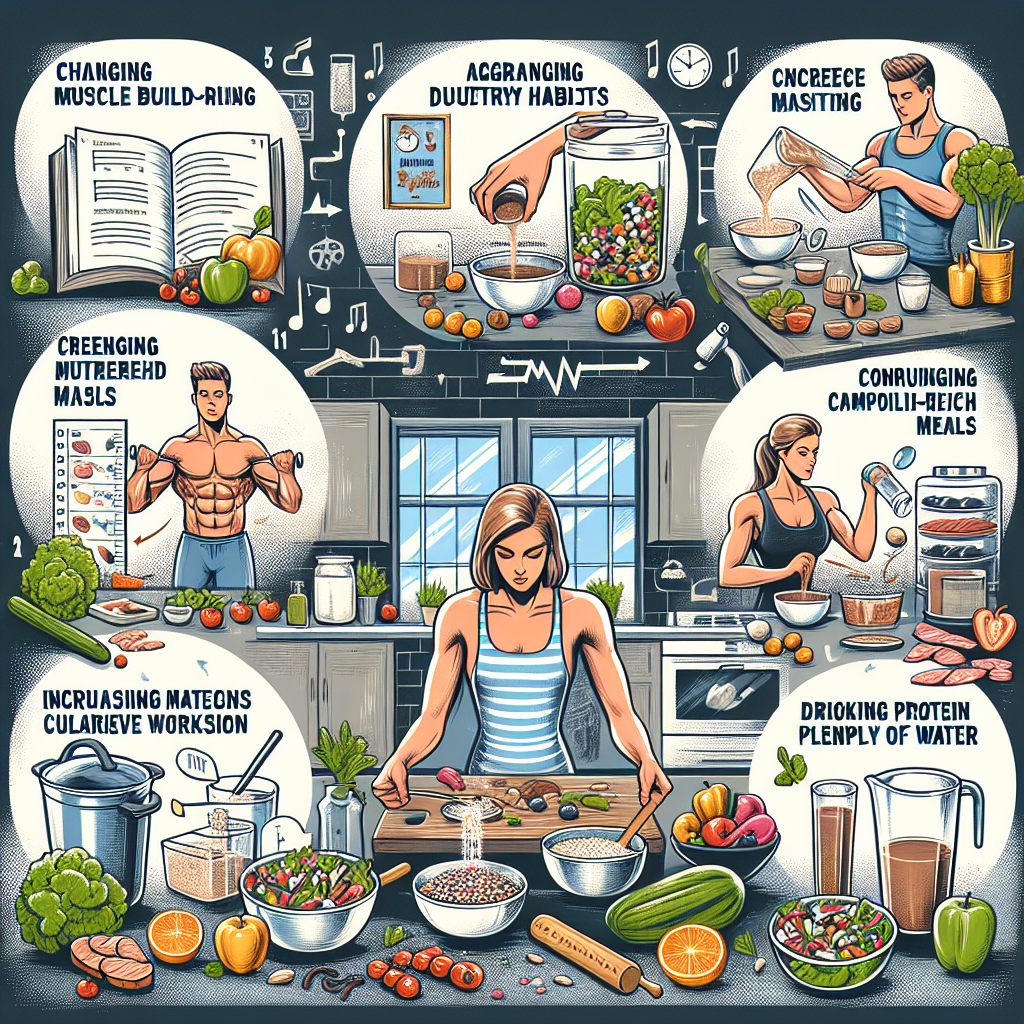 Cómo ajustar la dieta con Preparativos para ganar masa muscular para definición