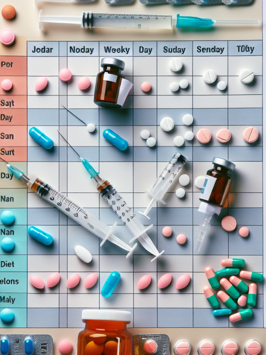 Protocolos semanales con Inyecciones y pastillas para adelgazar