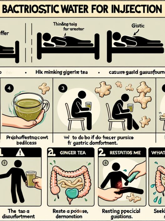 ¿Qué hacer si Agua bacteriostática para inyección causa molestias gástricas?