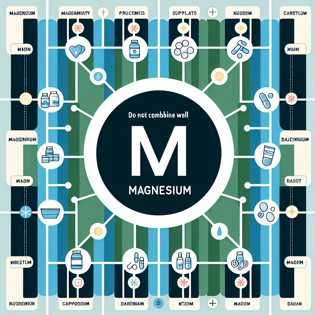 Qué tipo de suplementos no combinan bien con Magnesium