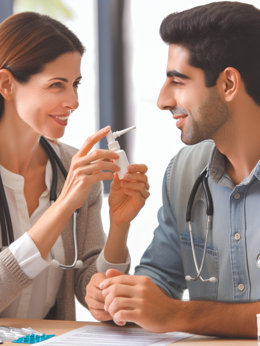 Cómo explicar el uso de Aerosoles nasales a un entrenador