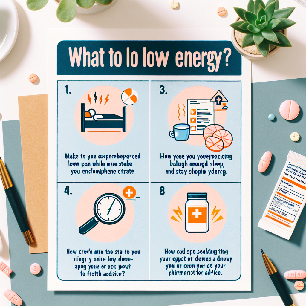 Qué hacer si sientes bajón de energía con Enclomiphene citrate