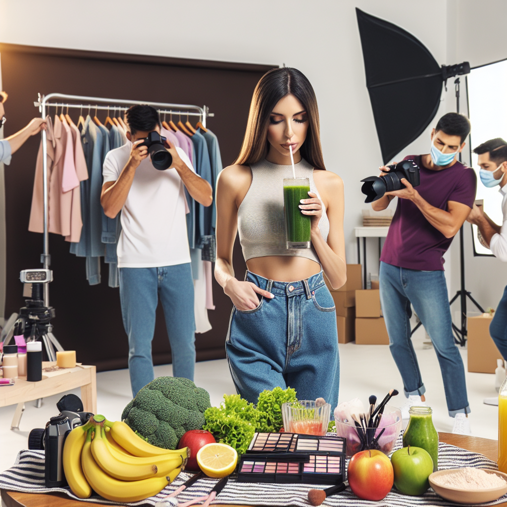 Limpieza y desintoxicación en preparación para sesiones fotográficas